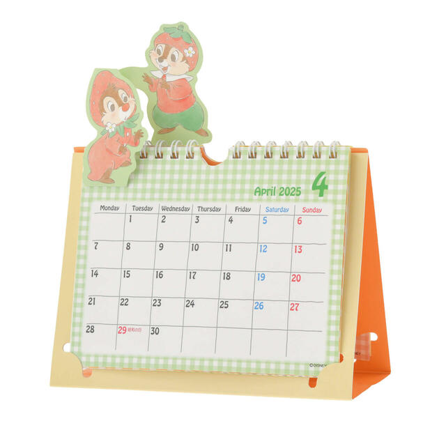 チップ＆デール 卓上カレンダー ポップアップ Calendar＆Organizer 2025 2,200円