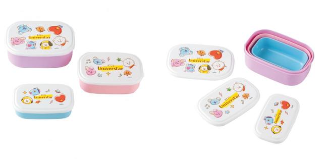 「BT21」ランチシリーズが国内初登場　シール容器（楕円）