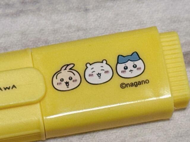 【ちいかわステショBOX ミニ蛍光ペン】LINEの絵文字に使われているイラスト。表情豊かな3人がキュート!