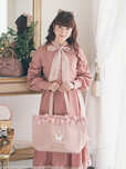 【Maison de FLEUR×青木美沙子×Marroncream】Marroncream ギンガムチェックバッグ カラー：DarkPink 価格　：￥7,700