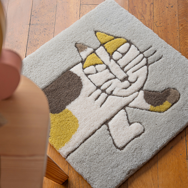 【リサ・ラーソン 冬のホームアイテム】パズルマット(ミケネコマイキー)