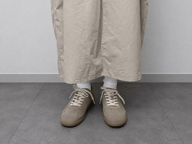 【無印良品 まっすぐ仕立てたシャツワンピース】身長166cm、L～XLサイズ（ベージュ）着用。丈感は長めです