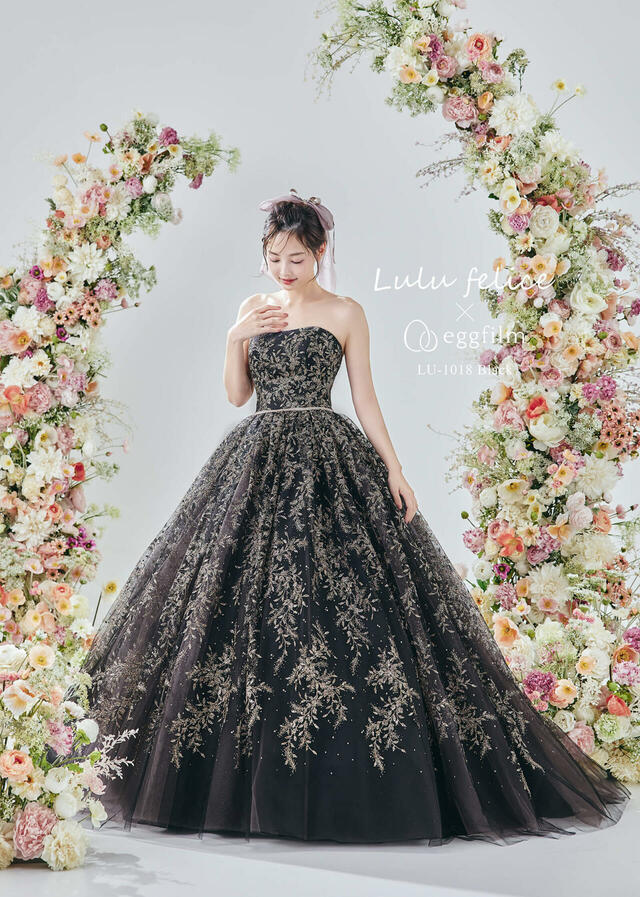 クラウディア「Lulu felice(ルル・フェリーチェ)」新作ウェディングドレス LU-1018_Black