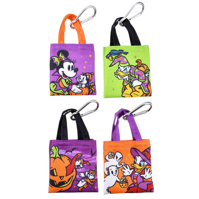 ミッキー&フレンズ シークレットトートバッグ ミニ カラビナ付き DISNEY HALLOWEEN 900円