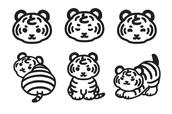 いろんな表情がかわいい~!「とらのこ」<期間:2026年9月16日〜>【Suicaのペンギンの原作者が描く「とらのこ」がアイコンに♪ufu.が手がける『バター菓子専科 虎子堂』が、2026年9月16日に「グランスタ東京」にオープン!】