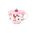 【フライングタイガー】蓋つきマグ 880円／ぷっくりしたチェリーが乗ったシリコン素材の蓋つき！