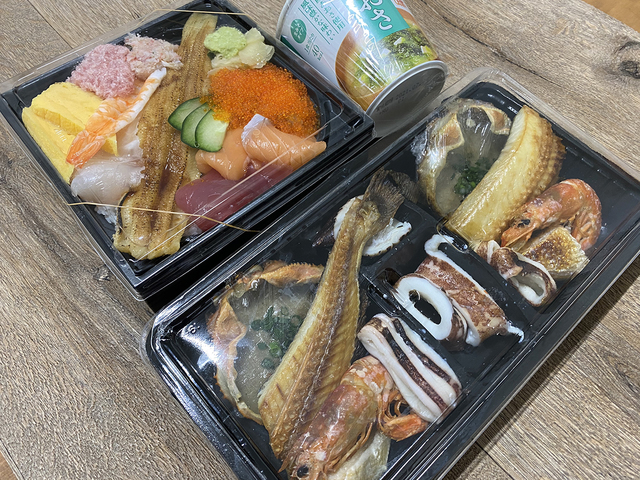 磯丸水産のデリバリー／カップのお味噌汁もあります！