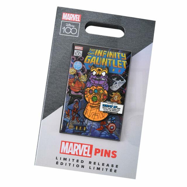 マーベル ミッキー＆フレンズ ピンバッジ The Infinity Gauntlet Disney100 special MARVEL comic cover series 2,090円