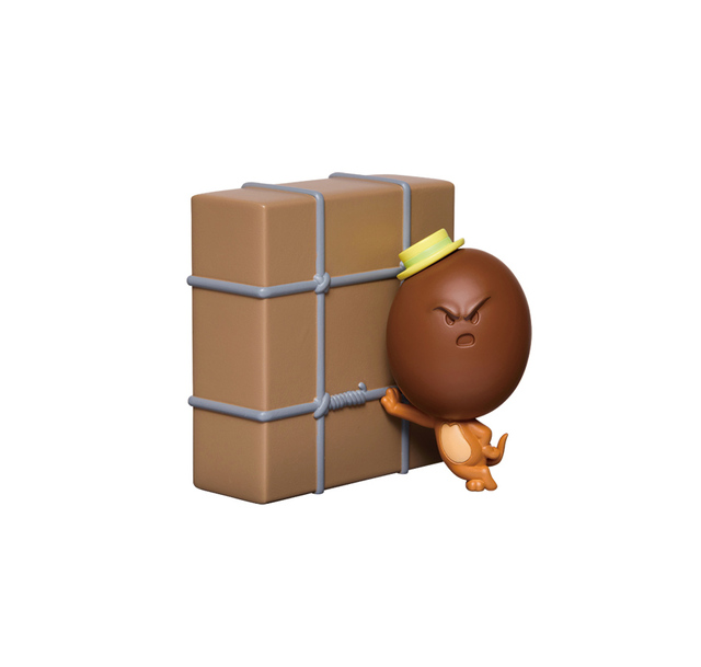 【トムとジェリー Happyくじ】A賞 フィギュア［全20種］／ココナッツがはまったジェリー