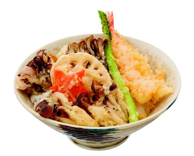 秋のきのこ天丼 