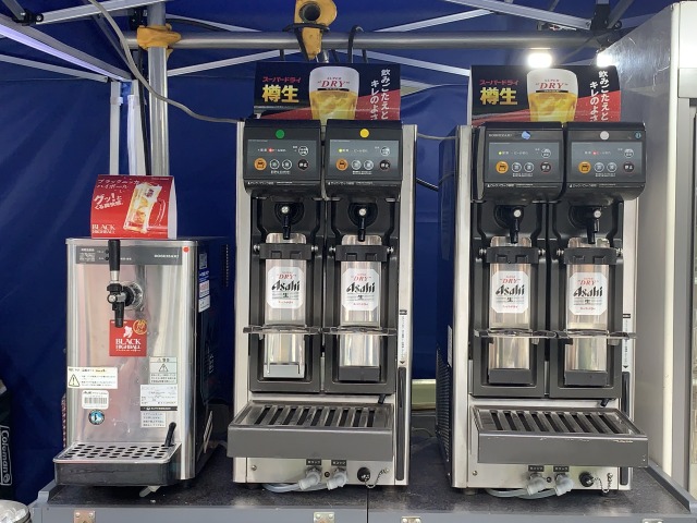 生ビールも自由に飲めます