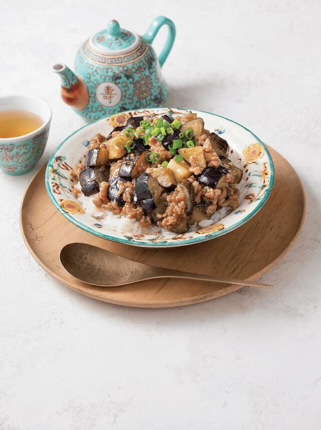 【cookpad plus2024年夏号・増刊号】掲載内容(一部):なすと豚ひき肉の甘味噌丼