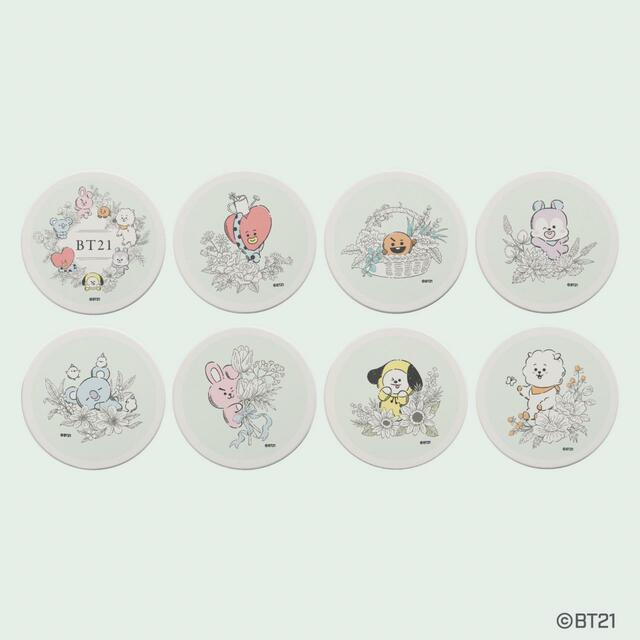 「BT21 キャラクターコースター」＜各990円（税込）＞【BT21の新シリーズ「On the Cloud」デザイン限定ラベルのお酒が登場】