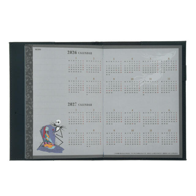 ティム・バートン ナイトメアー・ビフォア・クリスマス 手帳・スケジュール帳 B6 型押し CALENDAR&ORGANIZER 2026 2,800円