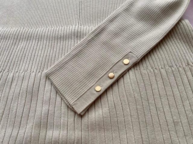 【GU（ジーユー）】リブニットワンピース（長袖）Z+E／税込2,990円