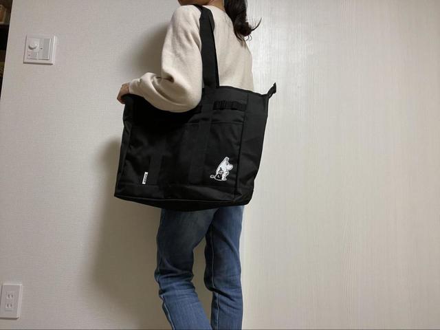 【MOOMIN 撥水 MULTI BIG TOTE BAG BOOK】サイズは上部幅53×高さ34.5×マチ14cm