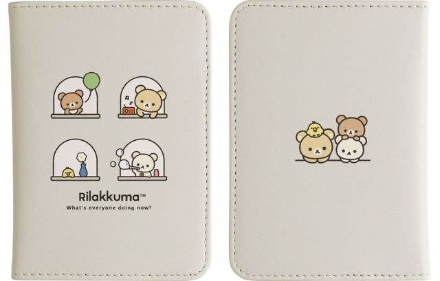 【すみっコぐらし＆リラックマ トラベルグッズ】パスポートケース　1,760円／キャリーオンバッグとおそろいのパスポートケースが登場