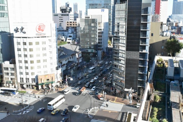 ミレニアム 三井ガーデンホテル 東京／部屋からは歌舞伎座が見える