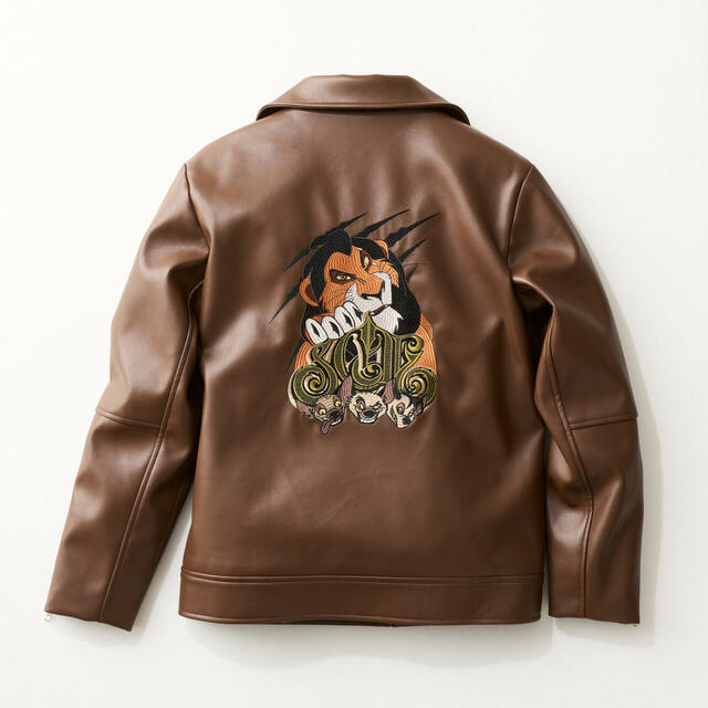 ユニセックスライダースジャケット「ライオン・キング/スカー」21,800円