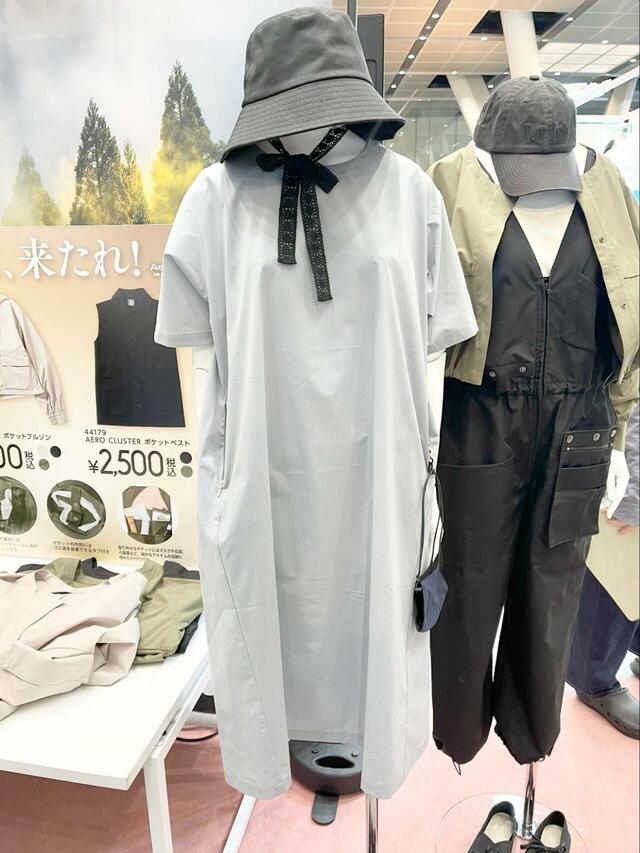 【ワークマン AERO CLUSTER ガーデニングワンピース】日常使いだけでなく、ガーデニングやアウトドア、軽作業などアクティブなシーンにもぴったりです◎