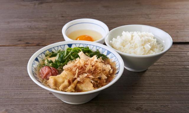 紀州南高梅の梅かつお豚汁定食