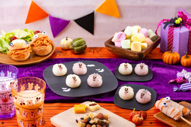 リトルゴーストまん 1,500円｜東京ディズニーリゾート・フローズンセレクション｜東京ディズニーリゾート「ディズニー・ハロウィーン」スペシャルグッズ｜販売店舗：東京ディズニーリゾート・アプリ｜発売日：2024年9月19日（木）