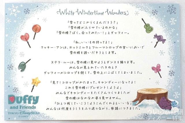 「ダッフィー＆フレンズのホワイト・ウィンタータイム・ワンダーズ」ストーリー