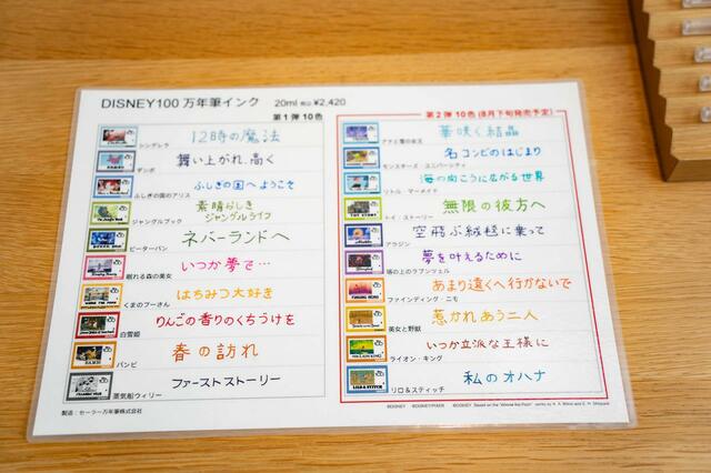 万年筆インク｜2,420円｜銀座 伊東屋「ディズニー100周年」グッズ
