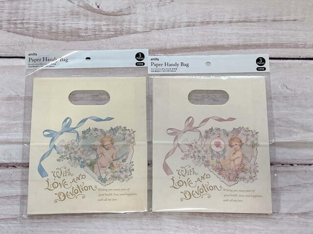 ペーパーハンディバッグ S マチ付 3P ロマンティックファンタジー／各税込110円