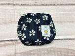 小サイズはブラックのお花柄！