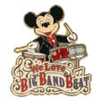 ピンバッジ 1,200円｜東京ディズニーシー「ビッグバンドビート」グッズ｜販売店舗：東京ディズニーシー「エンポーリオ」｜発売日：2025年7月1日（火）
