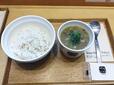 【スープストックトーキョー 朝のスープセット】台湾風 豚肉と白菜のスープと白胡麻ご飯