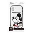 Disney / iPhone X用 タフポケットケース ミッキーマウス/ホワイト 