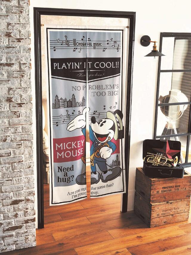 プリントのれん 3,990円～4,290円｜ディズニーファンタジーショップ「ミッキーマウス タイムスリップ」