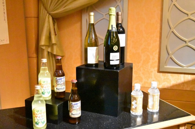 車内で提供されるドリンク