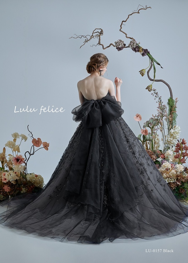 「Lulu felice（ルル・フェリーチェ）」新作ウェディングドレス　LU-0157_Black