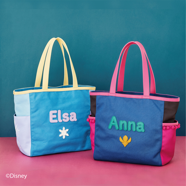 『アナと雪の女王』に登場する「アナ」、「エルサ」をイメージしたトートバッグ：￥14,300【Disney Collection / d fashion × Samantha Thavasa】