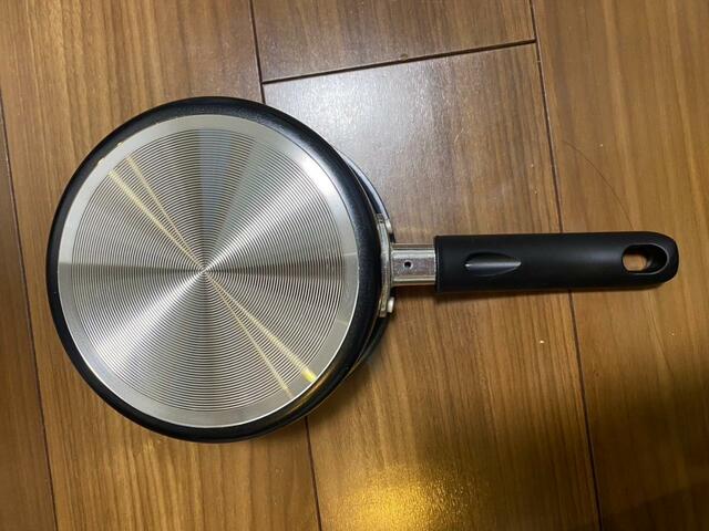 【ガス火 そそぎやすいミルクパン(14cm KN2)】お手入れは柔らかいスポンジを使用してください