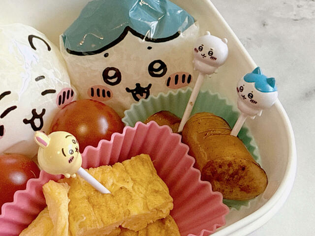 ピックも刺すだけなので簡単にかわいいお弁当になります!