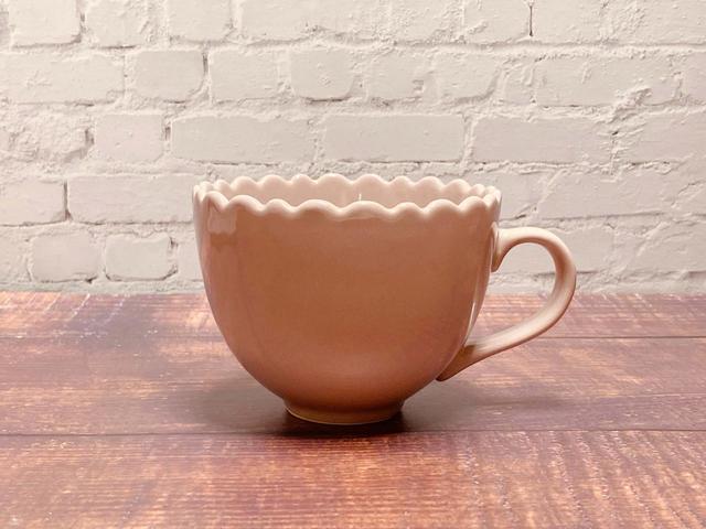 【Francfranc（フランフラン）】フリル　スープカップ　ピンク／税込800円