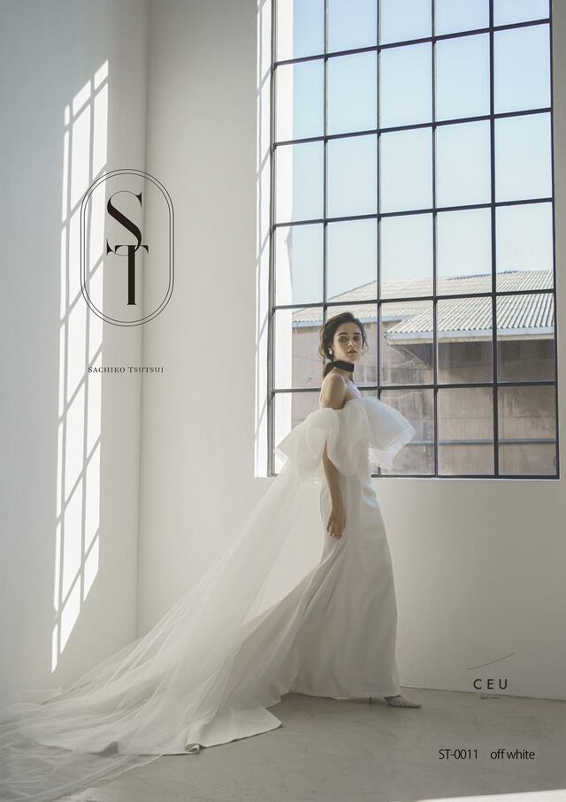 「ST」新作ウェディングドレス　ST-0011_Offwhite
