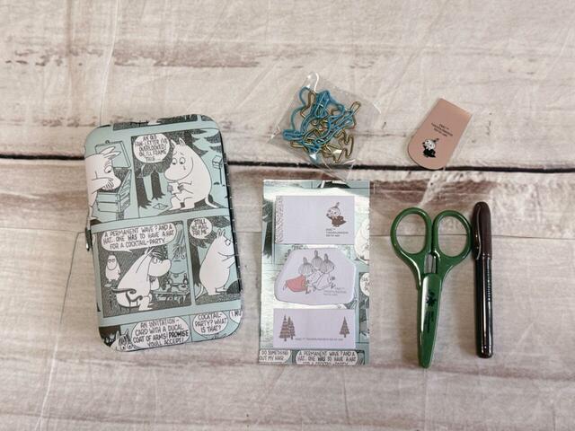 ムーミンデザインがおしゃれでかわいい文具7点セット