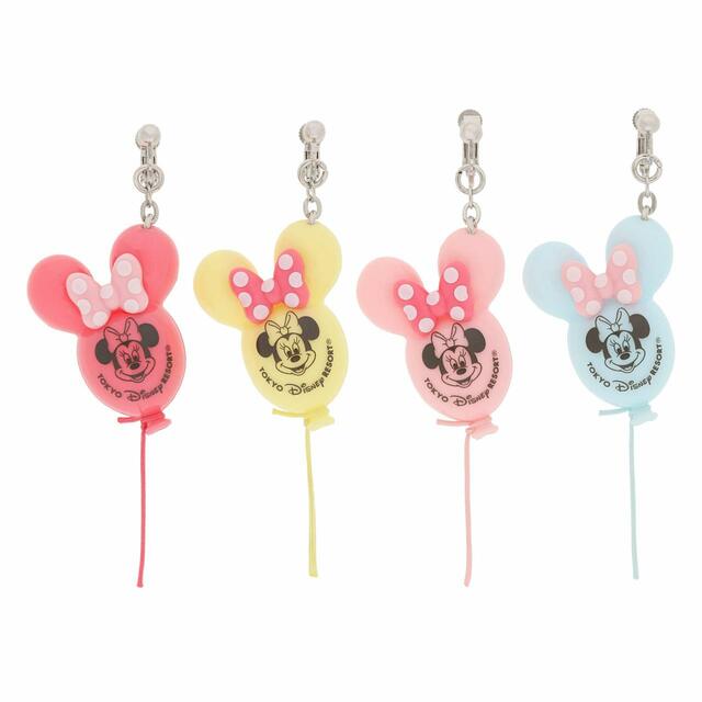 イヤリングセット 2,800円｜4色セット｜東京ディズニーリゾート「ミニー・ベスティーズ・バッシュ！」スペシャルグッズ｜販売店舗：東京ディズニーランド「ギャグファクトリー/ファイブ・アンド・ダイム」、東京ディズニーシー「ベッラ・ミンニ・コレクション」