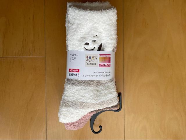 【ユニクロ ピーナッツ ホリデー ヒートテックソックス(2足組)】スヌーピーのヒートテックソックス!