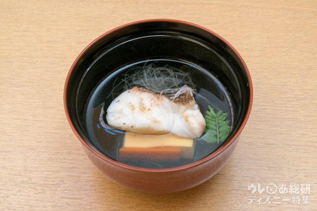 お椀〜鯛の潮汁仕立て｜ゆうがお（10,000円）｜花 Hana｜ディズニーアンバサダーホテル
