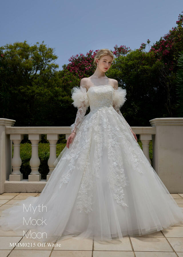 クラウディア|Myth Mock Moon(ミスモックムーン)新作ウェディングドレス|MMM0215_OffWhite