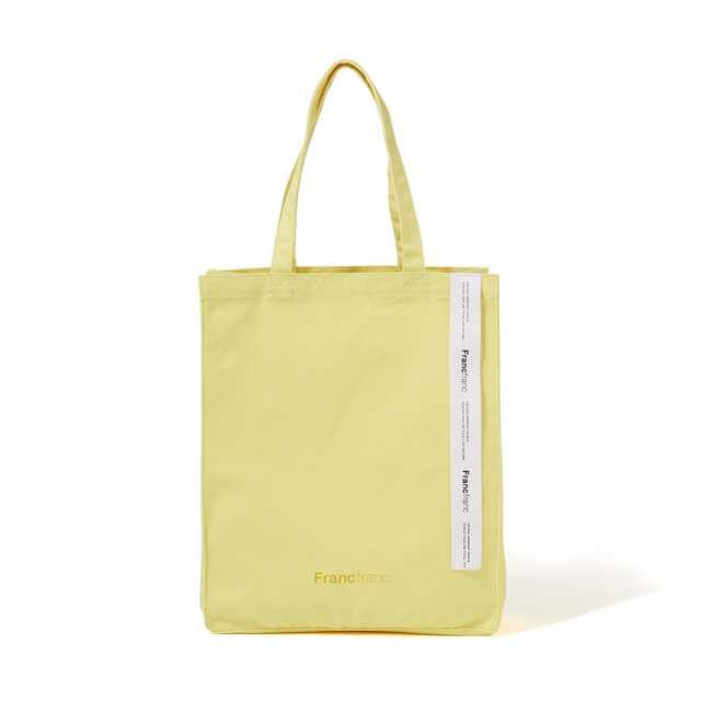  『Francfranc（フランフラン）』ロゴ トート　イエロー