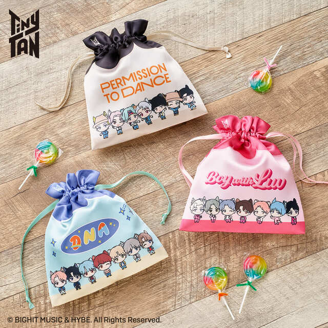 【TinyTAN FUN PARK 2023】巾着 (全3種)　価格：各1,800円