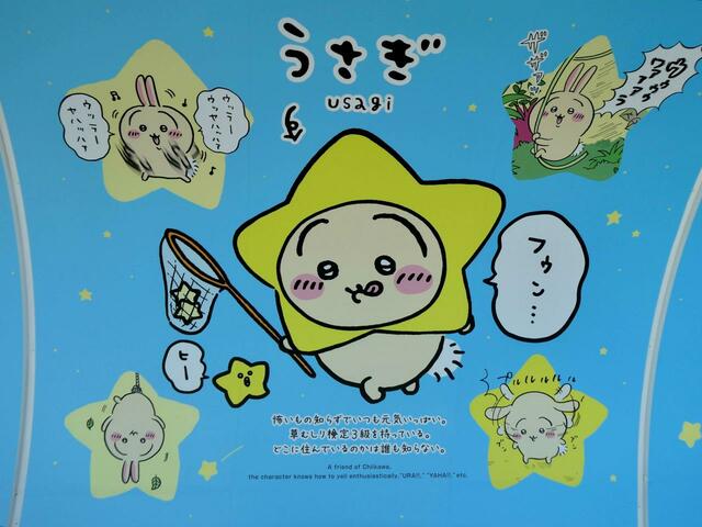 星を掬って食べようとしているうさぎ。この破天荒さ、推せます…！