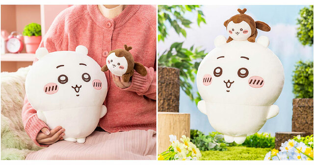 【ちいかわだらけくじ】B賞:磁石でぴたっと!なかよしぬいぐるみ/カブトムシと一緒!磁石で取り外し可能です◎